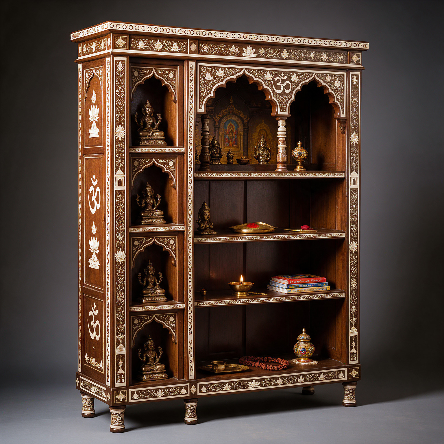 Wooden pooja cabinets