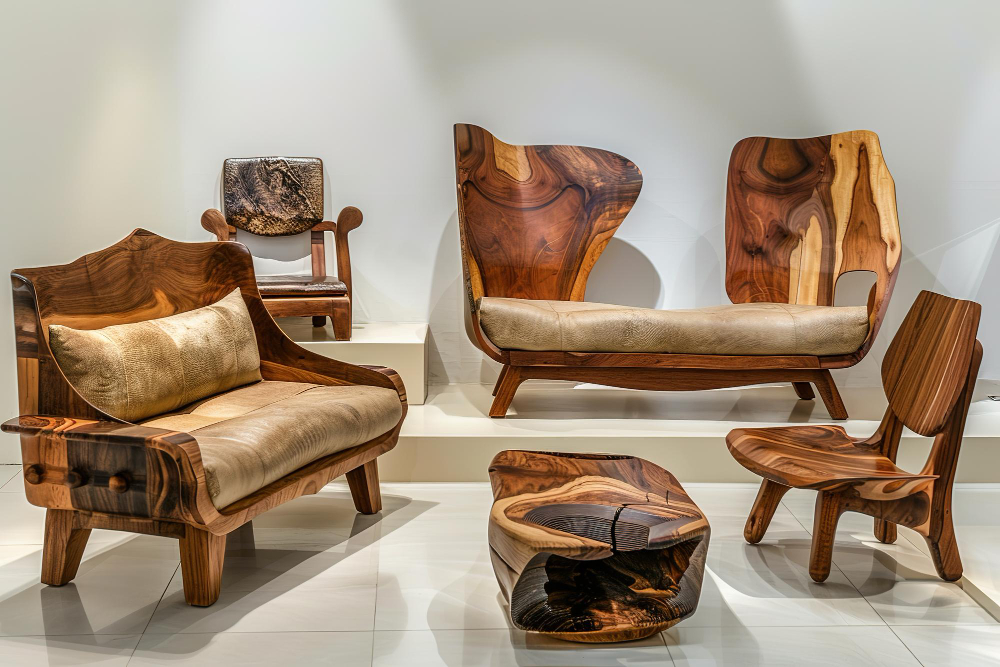 Wooden sofa sets